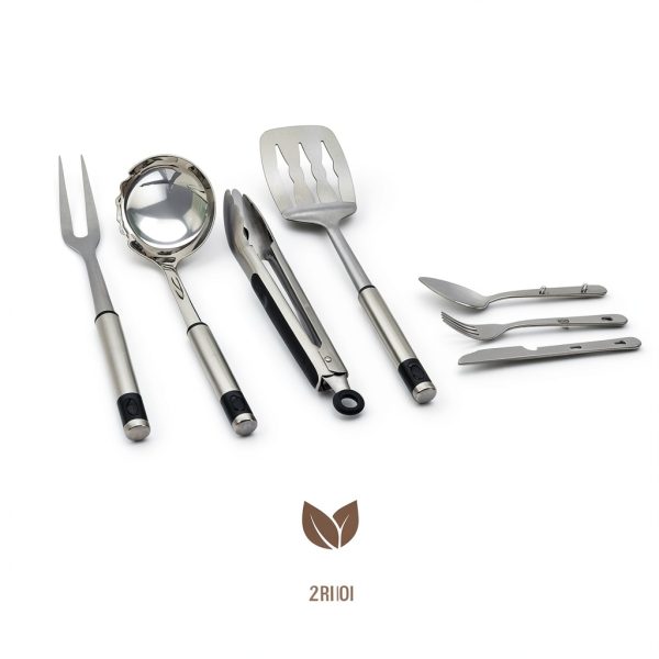 FORTITUDE21 Camping Cooking Set Lightweight Dishwasher Safe-5