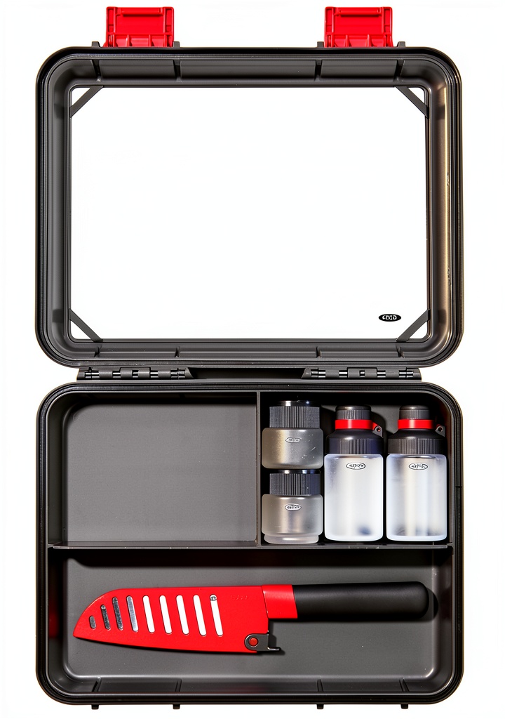 OXO Camp Kitchen Prep Set displayed with all components on a campsite table
