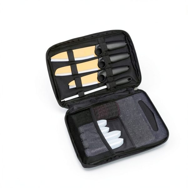Zantrola Camping Knife Set Titanium Coated Outdoor Cooking-3