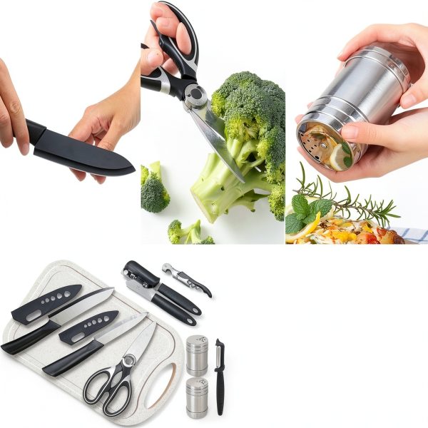Pansyling Camping Cooking Utensil Set Silicone Black 15pcs-4