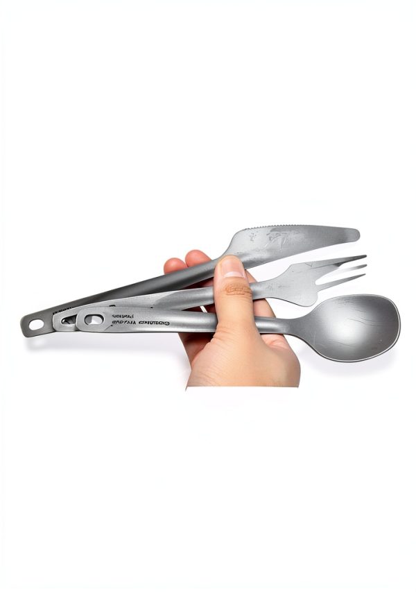 Titanium Camping Utensil Set Boundless Voyage Lightweight-6