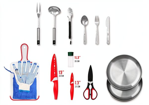 FORTITUDE21 Camping Cooking Set Lightweight Dishwasher Safe-6