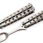 SZCO Butterfly Spoon Stainless Steel Camping Utensil Unisex-0