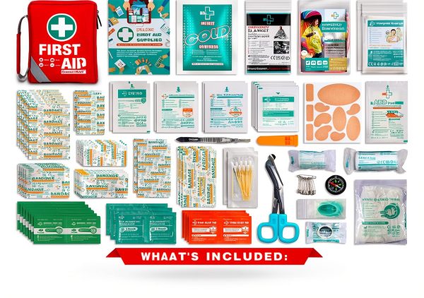 First Aid Kit AOSI Red Night Reflective 175 Piece-1