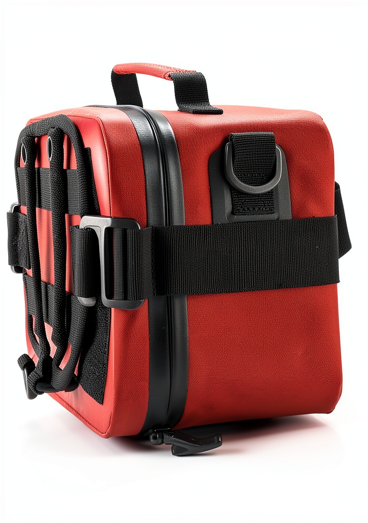 Waterproof first aid kits bag with labeled compartments