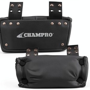 Champro Football Back Plate Black Polyester-0