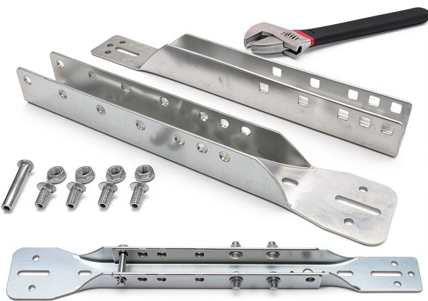 ForoGore Garage Door Parts Reinforcement Bracket,Garage Openers and Parts Door Adjustable Reinforcement Bracket,Garage Door Operator Reinforcement Bracket (Adjustable to 18", 21" or 24")-1