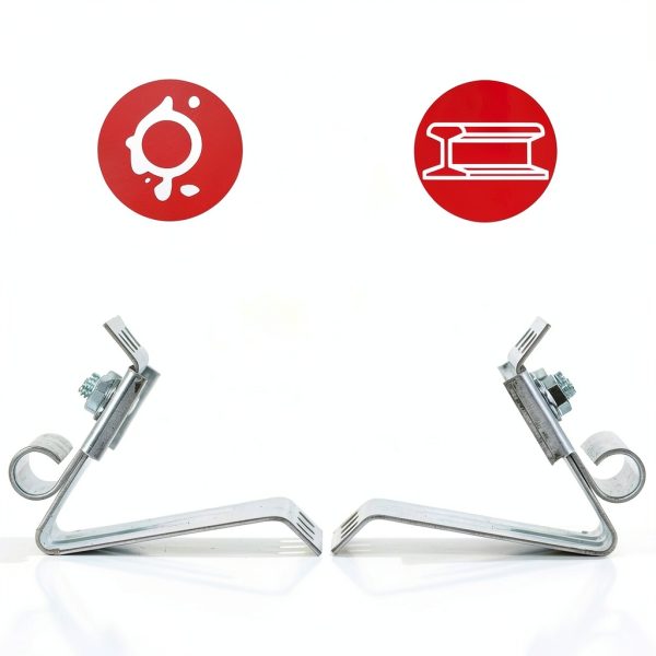 Garage Door Adjustable Top Bracket Granatan 2 Pack Galvanized Steel-2