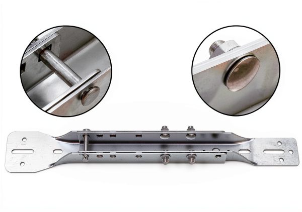 ForoGore Garage Door Parts Reinforcement Bracket,Garage Openers and Parts Door Adjustable Reinforcement Bracket,Garage Door Operator Reinforcement Bracket (Adjustable to 18", 21" or 24")-4