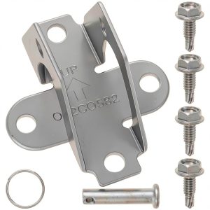 41A5047 Door Bracket for Garage Door Openers, Compatible with Chamberlain, Craftsman, LiftMaster Models, Pin, Clip & 4 Fasteners Included-0