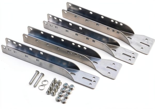 HOME MASTER HARDWARE 2 Pack Garage Door Parts Reinforcement Bracket,Adjustable Garage Door Opener Bracket,Steel Zinc Plated-0