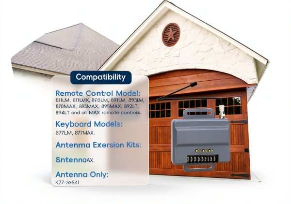 for liftmaster 850LM Universal Gate and Garage Door Opener Receiver, Compatible with Most Gate and Commercial Door Operators, 3 Channel Designed for Commercial Buildings-1