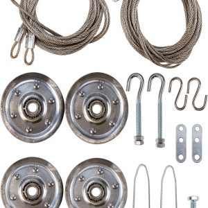 Garage Door Cable & Pulley Kit RealPlus Galvanized Pulley-0