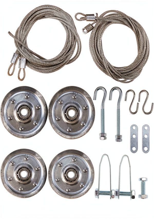 Garage Door Cable & Pulley Kit RealPlus Galvanized Pulley-0